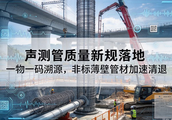 鲅鱼圈声测管质量新规落地，一物一码溯源，非标薄壁管材加速清退